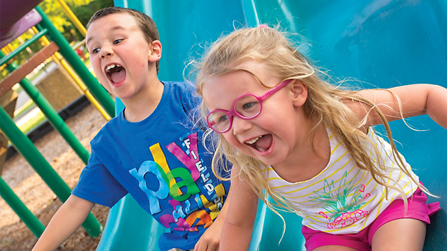 Evan and Laney at Scott Park